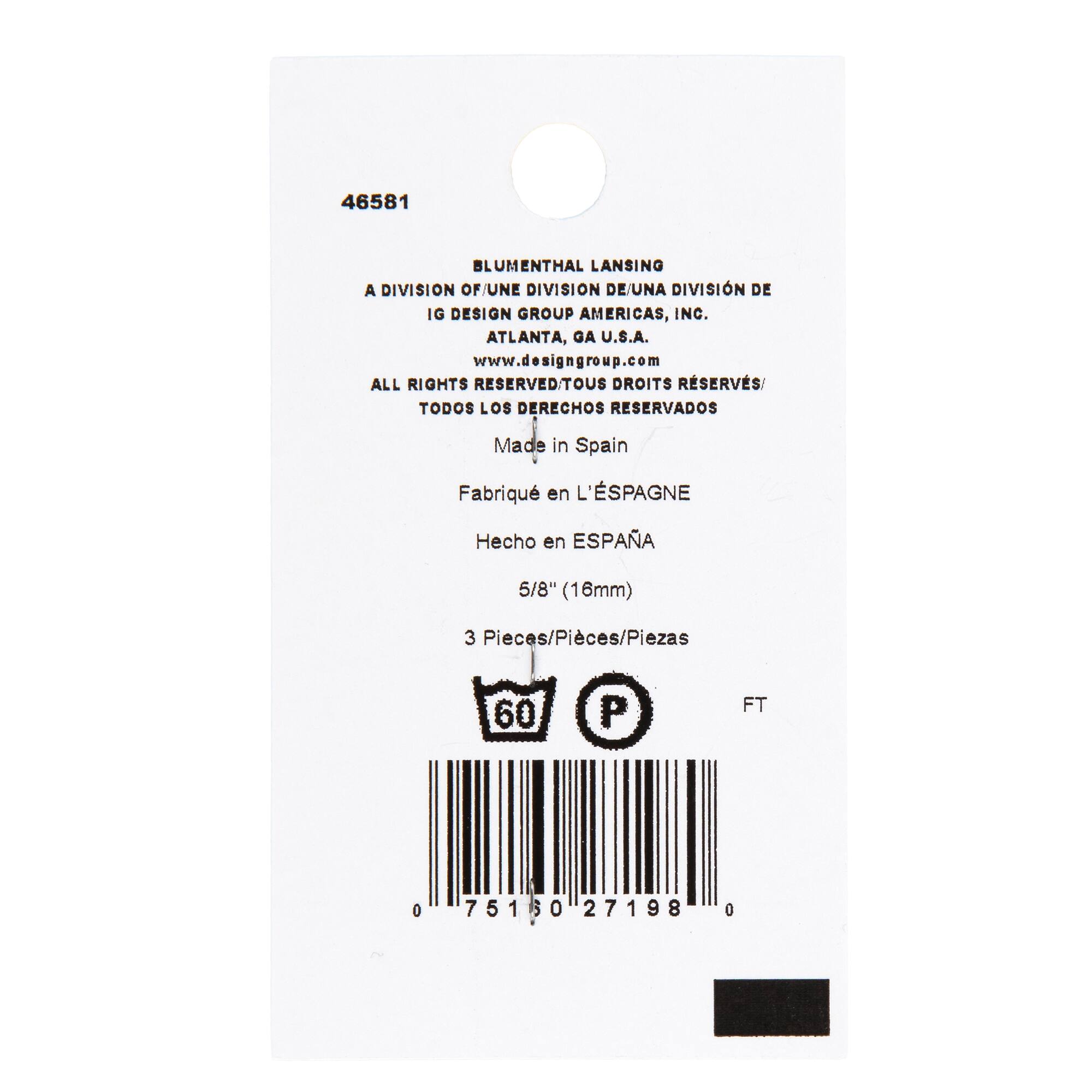 LaMode® 5/8" White Iridescent Faux Shell 2-Hole Buttons, 3ct.